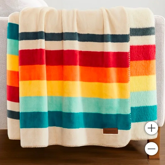 Pendleton 50x70” Plush Throw Soft Plush MOUNT FORAKER 100% Polyester New - Picture 2 of 10